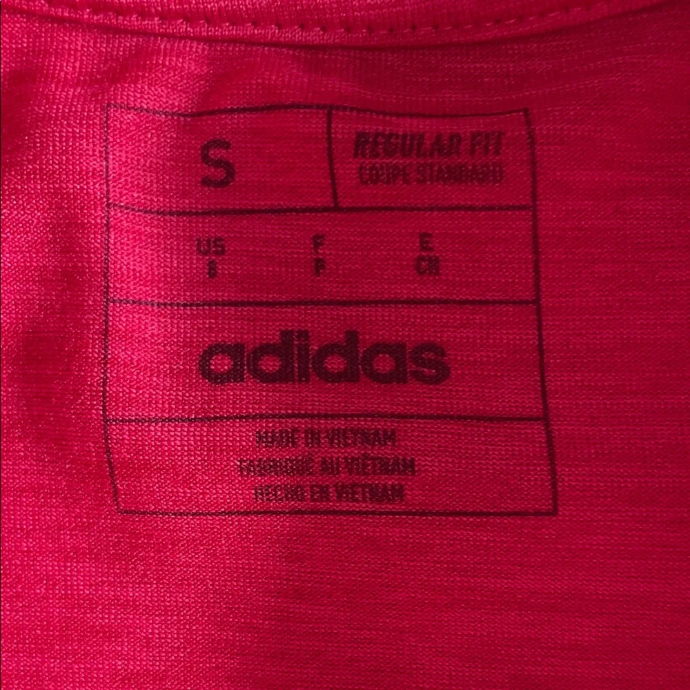 Adidas Kids Vibrant Red Tee (17) - Picture 3 of 4